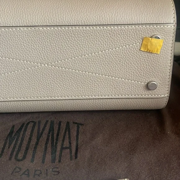 Discontinued MOYNAT Voyage Taurillon Blush PM Touterelle w/zip pouch & dust bags - Picture 13 of 15